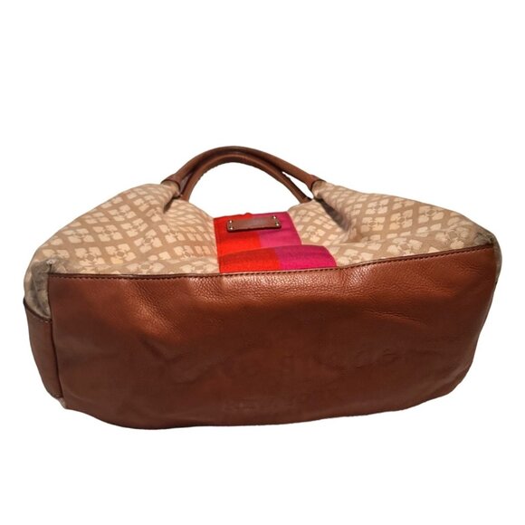 Kate Spade New York Stevie Classic Stucco Hobo Canvas Leather Handbag - Picture 2 of 7